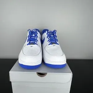 NEW NIKE Men\'s Air Force 1 \'07 Low White Medium Blue Sz 15 DH7561 104 Nike Air Force 1 Low  main image 4